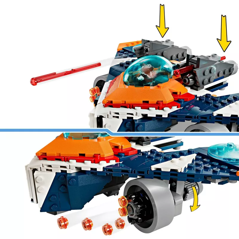 Juguete de construcción LEGO Marvel Super Heroes Nave espacial Rocket 76278 – Set Rocket y Ronan