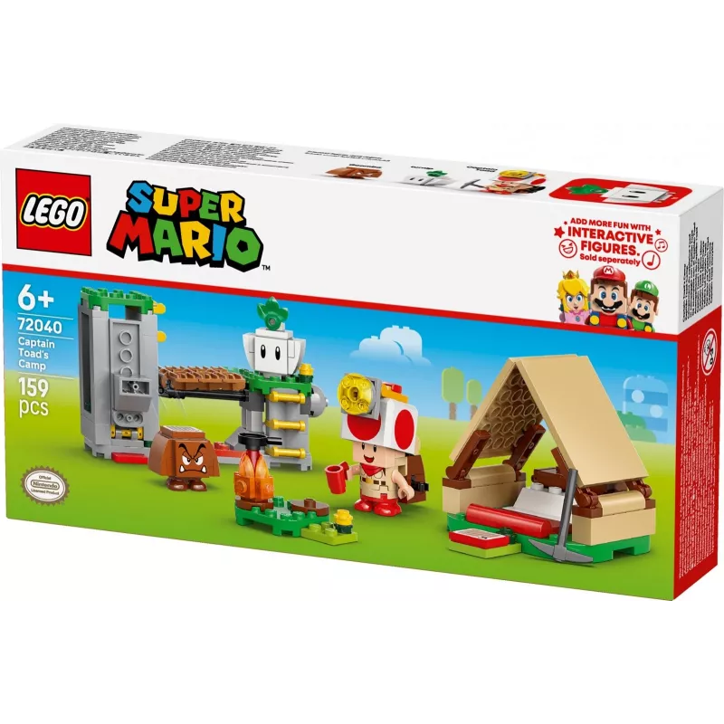 Juguete de construcción LEGO Captain Toads Camp Set 72040 con funciones interactivas Super Mario