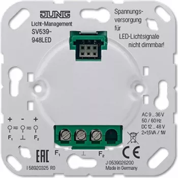 Jung Alimentación de tensión AC9-36V DC12-48V SV 539-948 LED - Alimentación de tensión - AC/DC 9 a 48 V~/= (SV539-948LED)