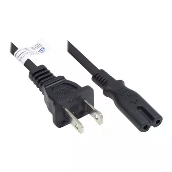 Alcasa P4070-S018 cable de corriente negro 1,8 m NEMA 1-15P conector hembra C7 (P4070-S018)