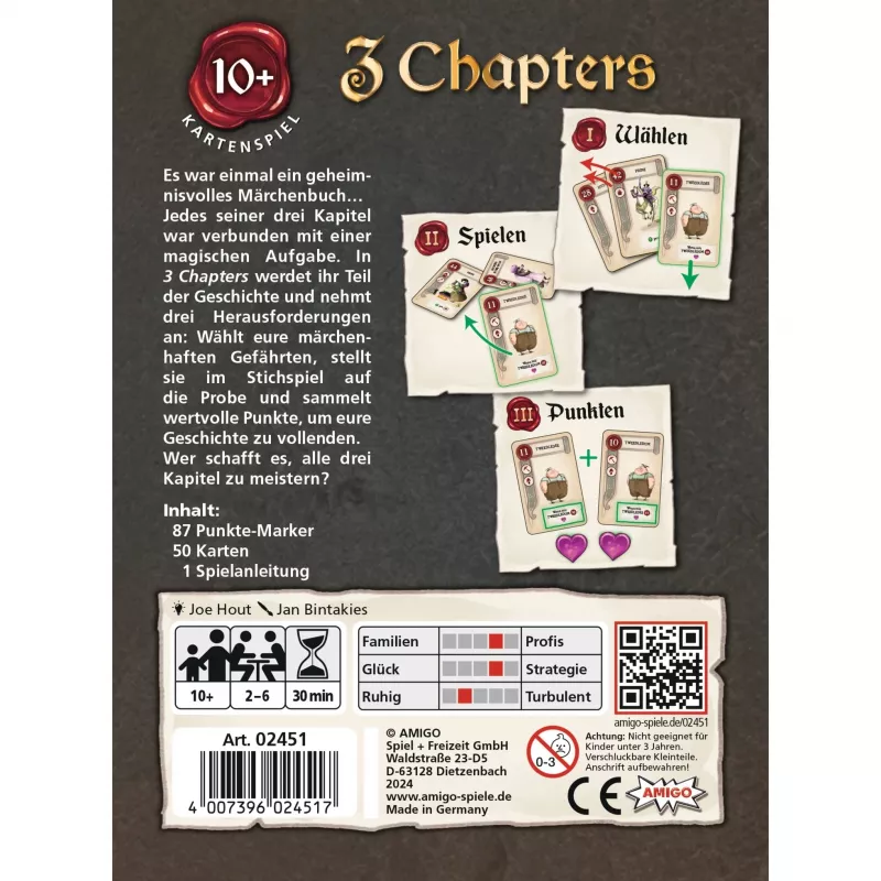 3 Chapters, Juego de cartas