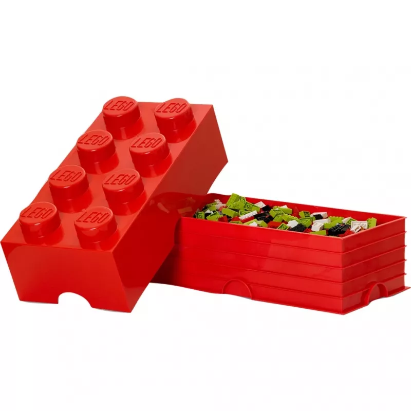 Lego Caja de almacenamiento apilable 8 rojo 4004 (40041730)