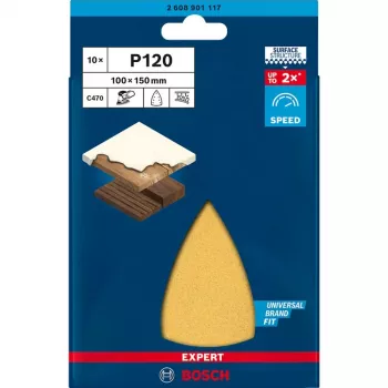 Bosch 2 608 901 117 herramienta rotativa accesorio de lijado/esmerilado madera hoja de lijado