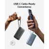 Batería externa 545 NANO 30W 10000mAh con cable USB-C integrado, negro