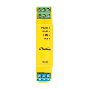 Control de iluminación para carril DIN Shelly RGBWW Pro WiFi 5 canales