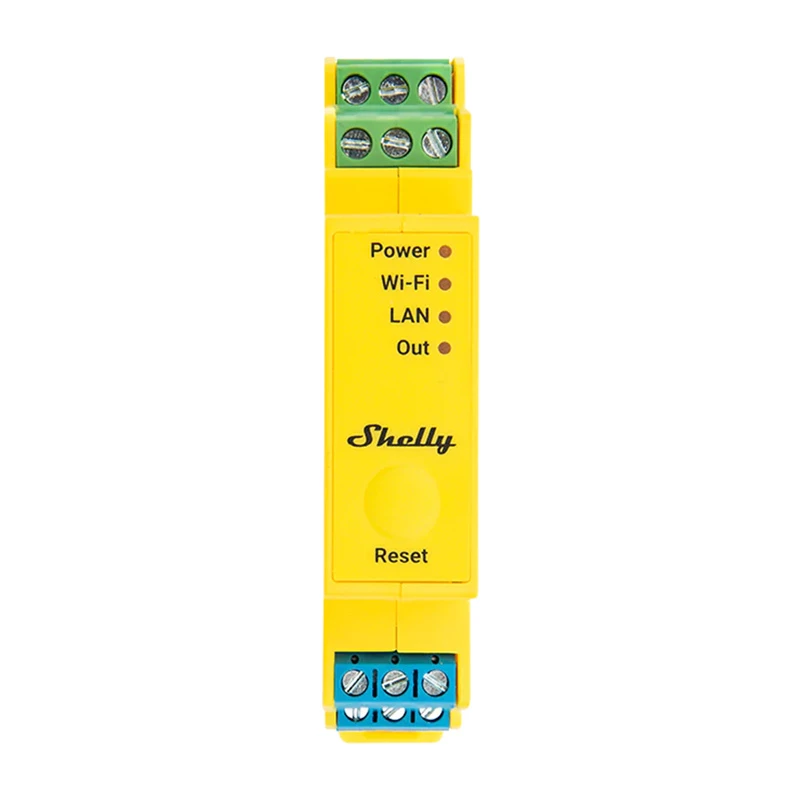 Control de iluminación para carril DIN Shelly RGBWW Pro WiFi 5 canales
