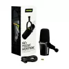 Shure MV7+-K - Micrófono para locución y canto con conexión XLR/USB-C, negro