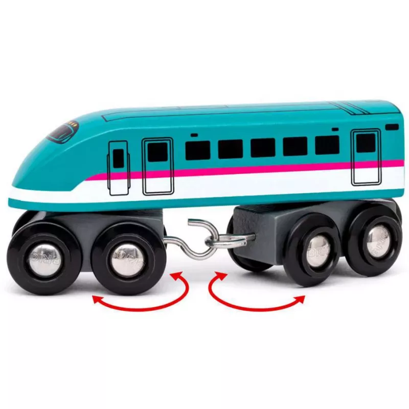 Tren de juguete Ravensburger BRIO World Trains of the World Shinkansen E5 Hayabusa