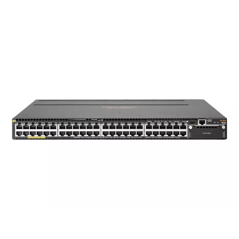 HPE - Serie Aruba - Switch - 3810M 48G PoE+ 1 slot L3 - gestionado - 48 x 10/100/1000 (PoE+) - montaje en rack - PoE+