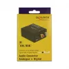 Convertidor de audio DeLOCK 63468 negro