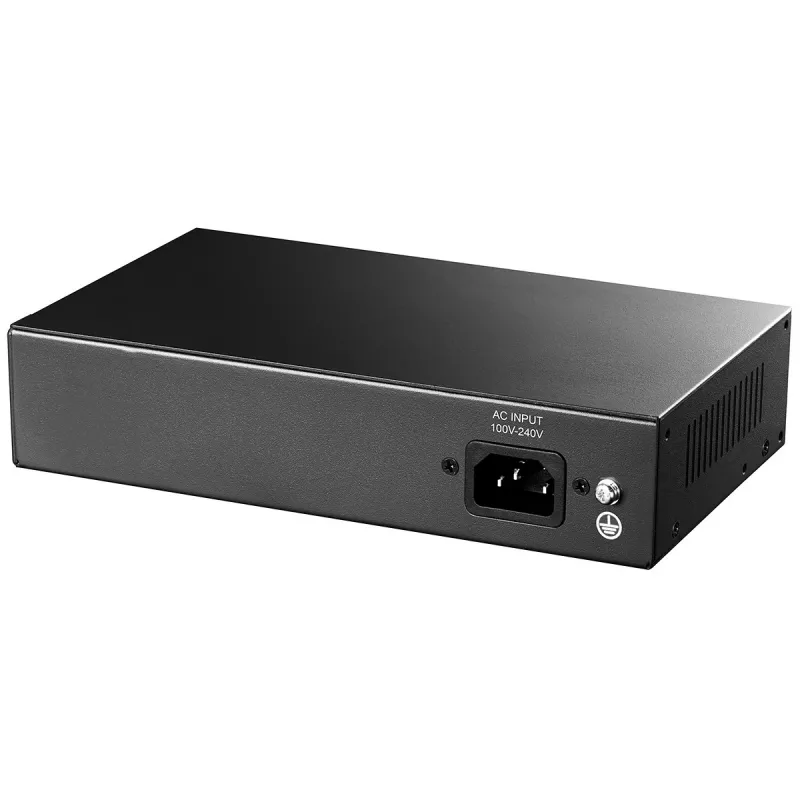Switch de red Cudy FS1010PG — 10/100 Mbps, 8 puertos PoE, 2 uplink, presupuesto PoE 120W, carcasa metálica