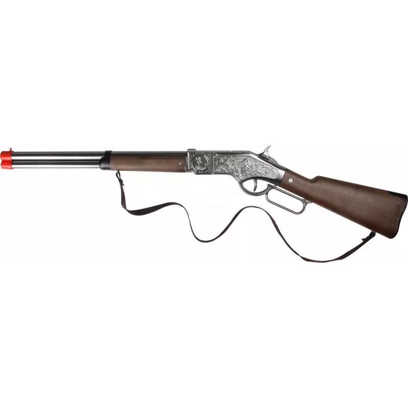 Escopeta de juguete de metal Pulio modelo 15593/0 — capacidad de 8 disparos