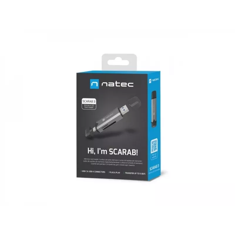 Lector de tarjetas SCARAB 3 USB A/C SD/MICRO USB 3.