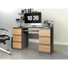 Tablero de mesa de ordenador e shop KUBA ANTR/ART, recto, rectangular, de aglomerado, 1300×510×760 mm, color roble