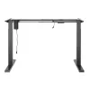 Ergo Office Escritorio eléctrico regulable en altura, Gris, Altura máx. 123 cm, 80 kg - sin tablero, para trabajar de pie y sentado, ER-433