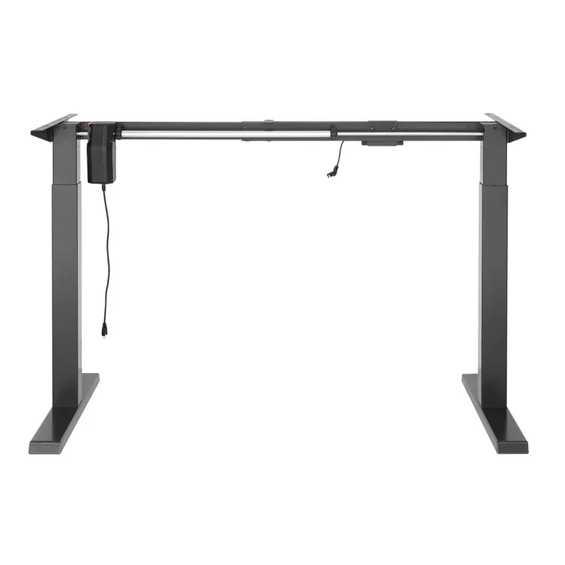 Ergo Office Escritorio eléctrico regulable en altura, Gris, Altura máx. 123 cm, 80 kg - sin tablero, para trabajar de pie y sentado, ER-433
