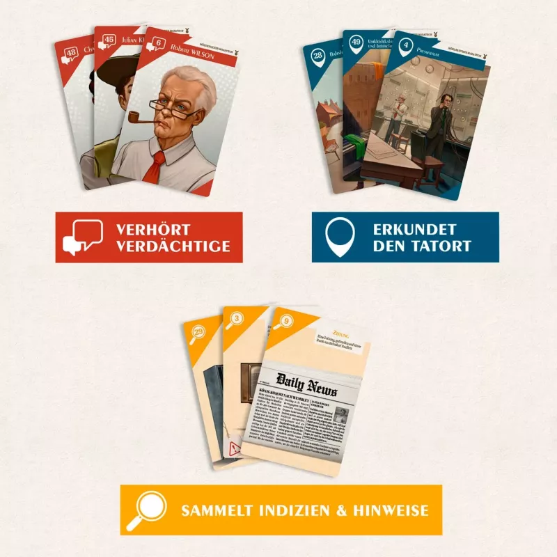 Suspects: Deadly Marathon, juego de cartas