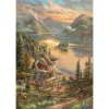 Thomas Kinkade Studios: Pracht am Seeufer, puzzle 500 piezas