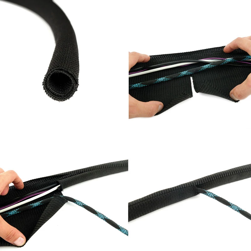 Label-the-cable LTC CABLE TUBE LTC 5110 funda flexible para cables, 25 mm / 2 m, negro