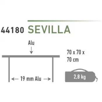 High Peak Mesa de camping Sevilla 44180