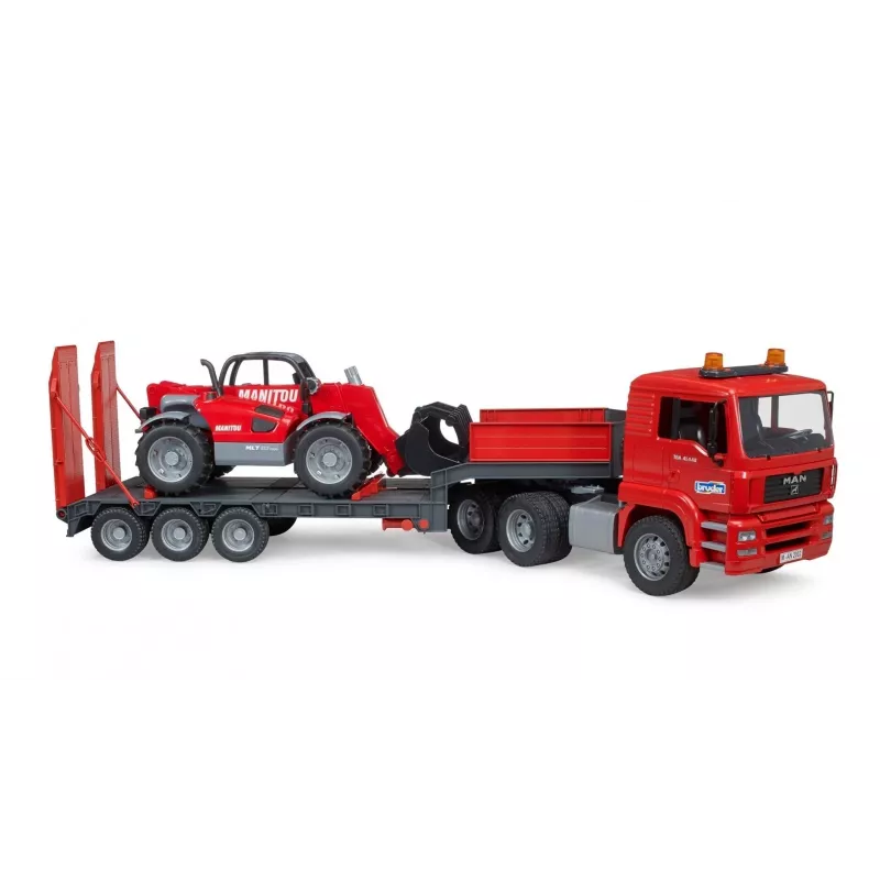 Set de vehículos BRUDER MAN TGA camión cargador con cargador Manitou