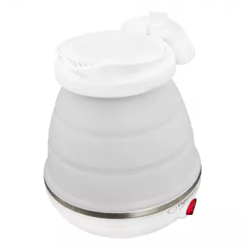 Hervidor eléctrico ESPERANZA EKK023 — 0,5 l, 750 W, blanco, acero inoxidable y plástico