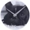 Reloj NeXtime 5173 Little Dog, Ø20 cm, pared, negro