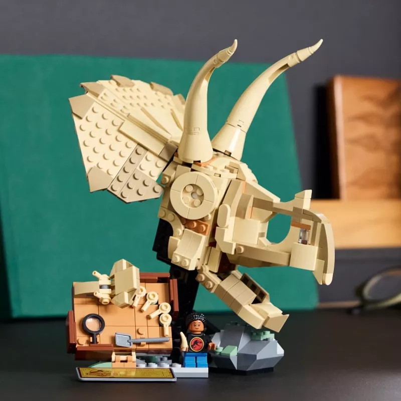 LEGO JURASSIC WORLD 76969 Fósiles de dinosaurio: cráneo de Triceratops