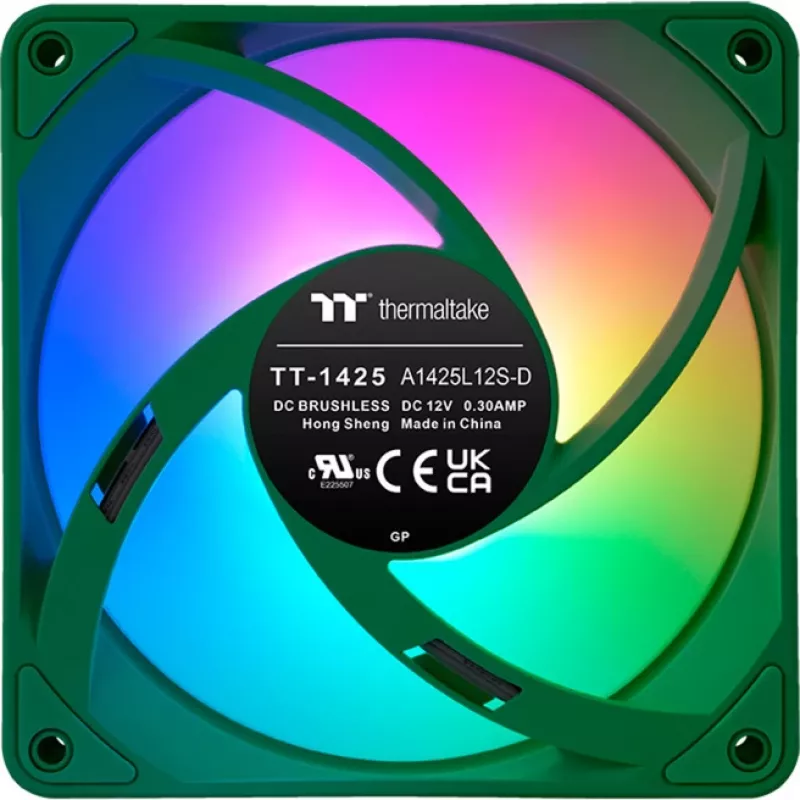 Ventilador Thermaltake CT140 EX ARGB Sync 14 cm verde 3 unidades 500-1800 rpm