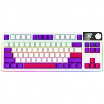 LORGAR KBP70TKLW, teclado gaming mecánico inalámbrico TKL Pro, blanco, distribución EN