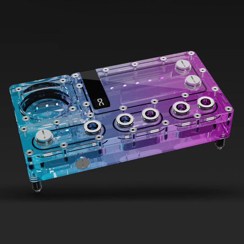 Depósito Alphacool Core Distro Plate Acrílico Transparente 125x240x68,8mm
