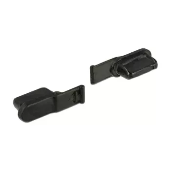 Tapa de seguridad para enchufe DELOCK 64033, negro, 5×12,5×3,5 mm, pack de 10