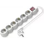 VALUE Regleta de enchufes larga/redonda+interruptor Blanco 6x CEE 7/7 1,5 m – Regleta de enchufes (19.99.0955)