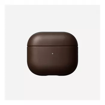 Funda de cuero para AirPods Nomad V3 Rustic Brown — cubierta protectora de cuero para el estuche de carga de los AirPods