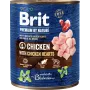 Brit Premium by Nature comida húmeda para perros con pollo y corazones, 800 g