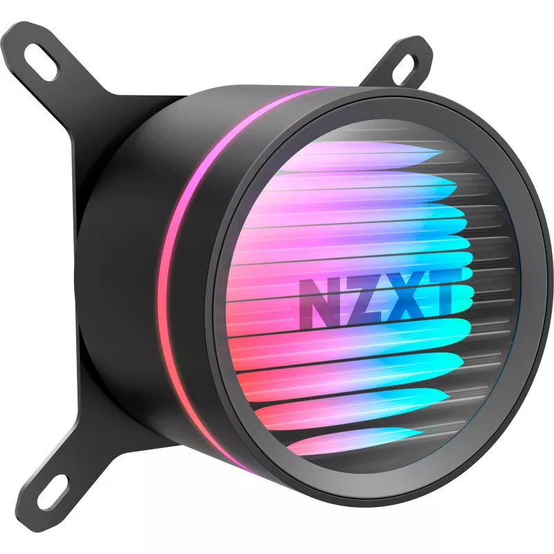 Refrigeración líquida para CPU NZXT Kraken Core RGB 240 – radiador todo en uno de 240 mm, iluminación RGB, negro