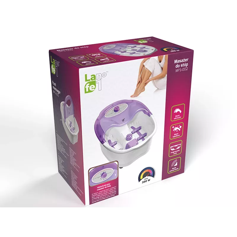 LAFE MFS-002 masajeador de pies con calefacción y función de burbujas
