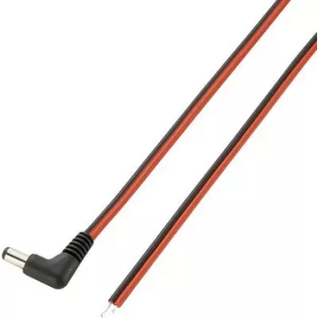 Cable de conexión de baja tensión VOLTCRAFT conector macho de baja tensión - cable, extremo abierto 5,5 mm 2,5 mm 2 m 1 ud. (93025c179)