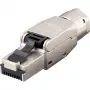 Goobay conector macho RJ45 CAT 8.1 STP apantallado, montable en campo (61130)