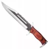 Cuchillo de supervivencia fijo Cinema Classic CC-H3 Rambo III 425 mm, hoja de acero, empuñadura de Codura, funda de cuero