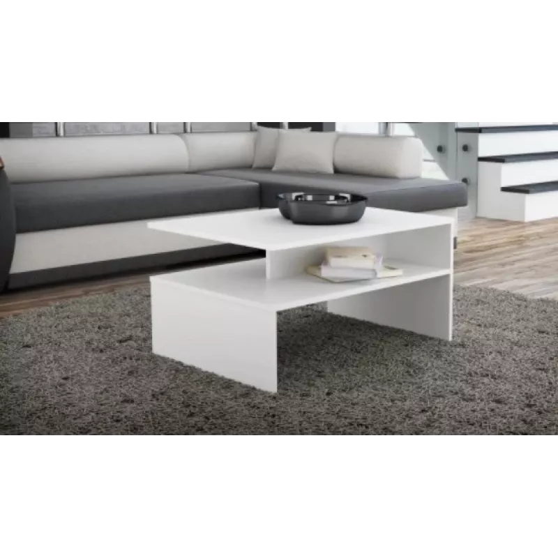 Mesa de centro Topeshop ŁAWA BOSTON BIEL mesa auxiliar / mesa esquinera