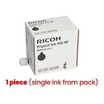 Cartucho de tinta Ricoh Priport HQ-40 (817225), negro (1 ud.)