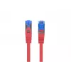 CABLE DE PARCHEO LANBERG S/FTP CAT.6A 0.5M ROJO LSZH