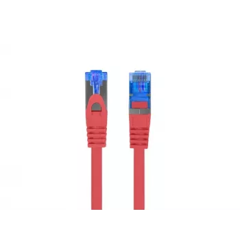 CABLE DE PARCHEO LANBERG S/FTP CAT.6A 0.5M ROJO LSZH
