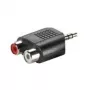 Adaptador 3,5 mm VALUE 3,5 mm macho a 2x RCA hembra