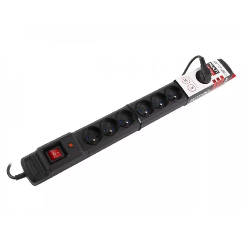 Protección contra sobretensiones Armac M9/15/CZ negro 9 tomas AC 250V 1,5m