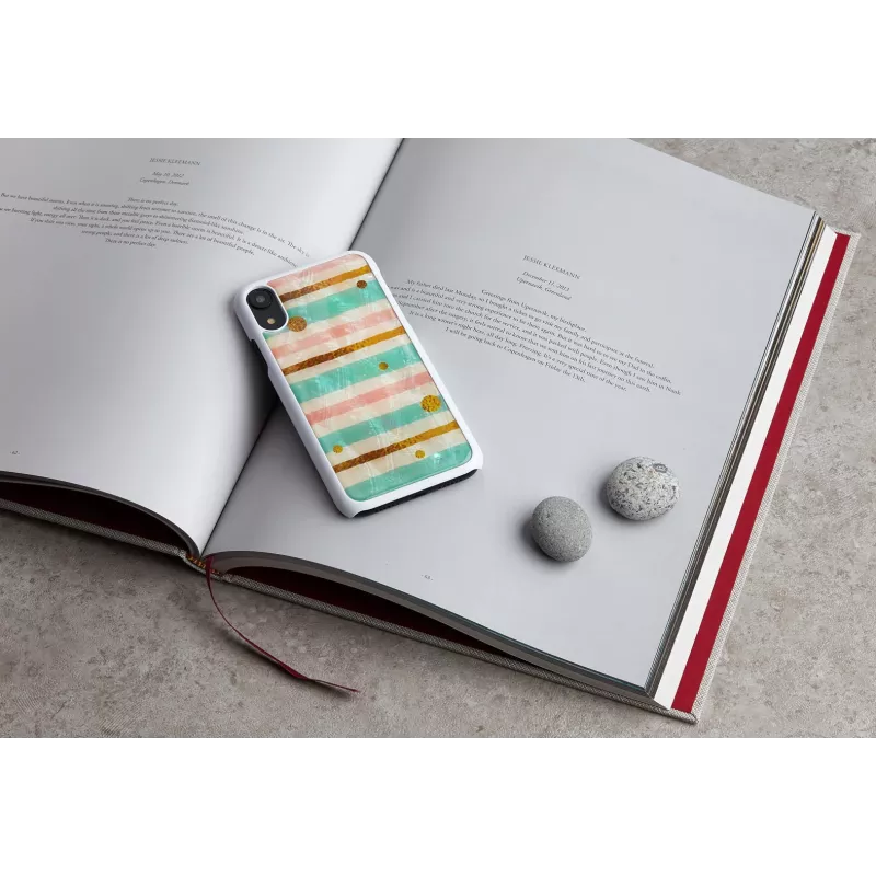 iKins Pop funda para iPhone XR, blanca menta, K1730H