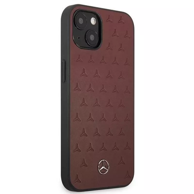 Mercedes MEHCP13SPSQRE iPhone 13 mini 5,4 rojo/rojo carcasa rígida piel patrón de estrella