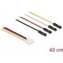 Cable adaptador IOT Grove DeLOCK 4 x conector macho de pines a 4 x conector hembra jumper 40 cm