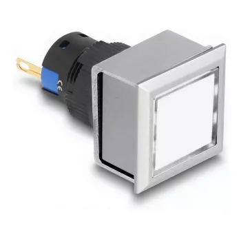 Lámpara LED industrial para máquinas DELOCK 22058 — 1 LED, IP40/IP65, AC 250V, 5A, 25×42×25 mm